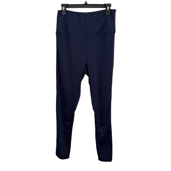 Everlast Sport Navy & Black L Leopard Print High-Waisted Leggings Activewear - Picture 1 of 7